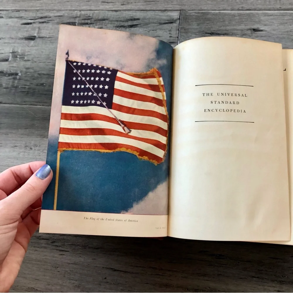 ❤️ LAST DAY Vintage 1957 MCM Funk & Wagnalls Standard Encyclopedia Hardback - Picture 4 of 5